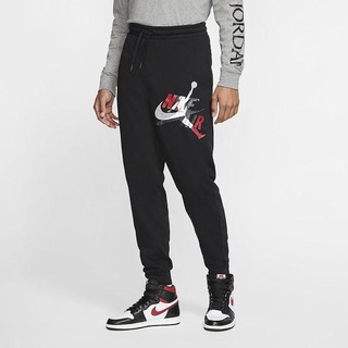 Pantaloni Nike Jordan Jumpman Classics Lightweight Fleece Barbati Negrii Rosii Albi | ABFG-51762